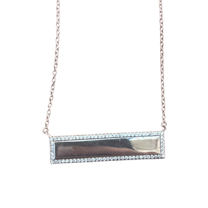 Silver Bar Necklace