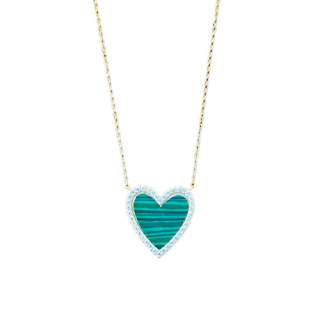 Emerald Heart Necklace