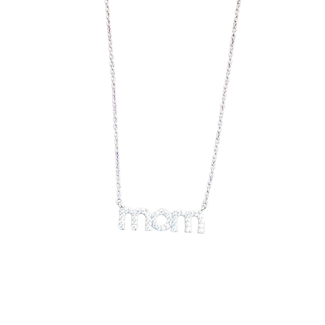 Mom Silver Dainty Necklace