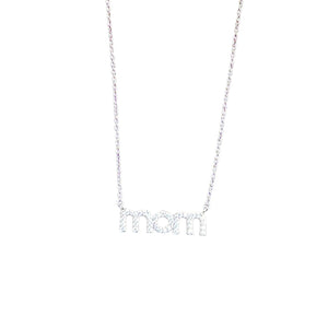 Mom Silver Dainty Necklace