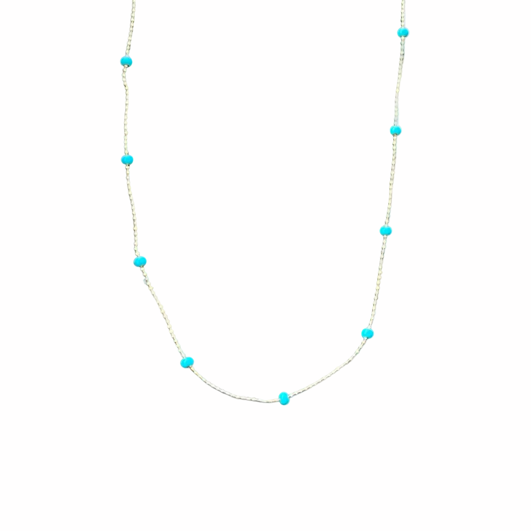 Turquoise Balled Necklace