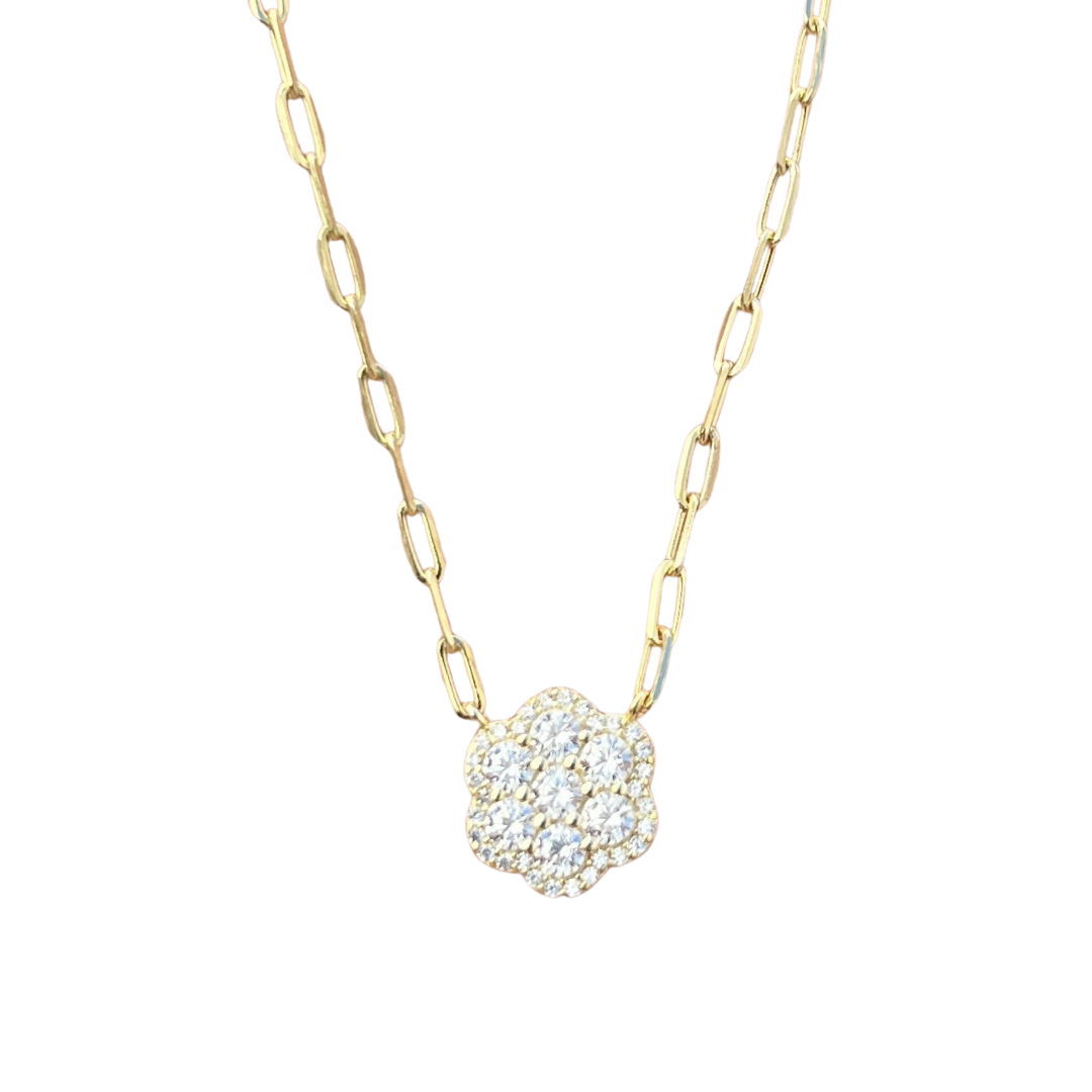 Dainty Gold Flower Necklace