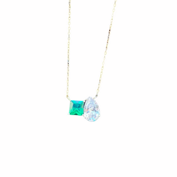 Multi Stone Emerald Necklace