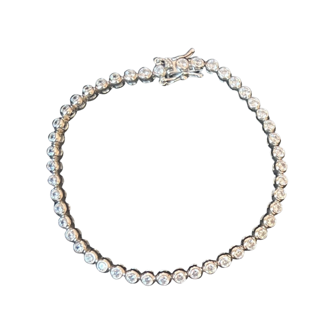 Silver Bezel Bracelet