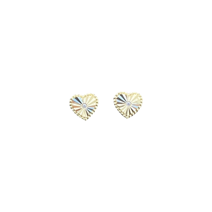 Mini Gold Heart Stud