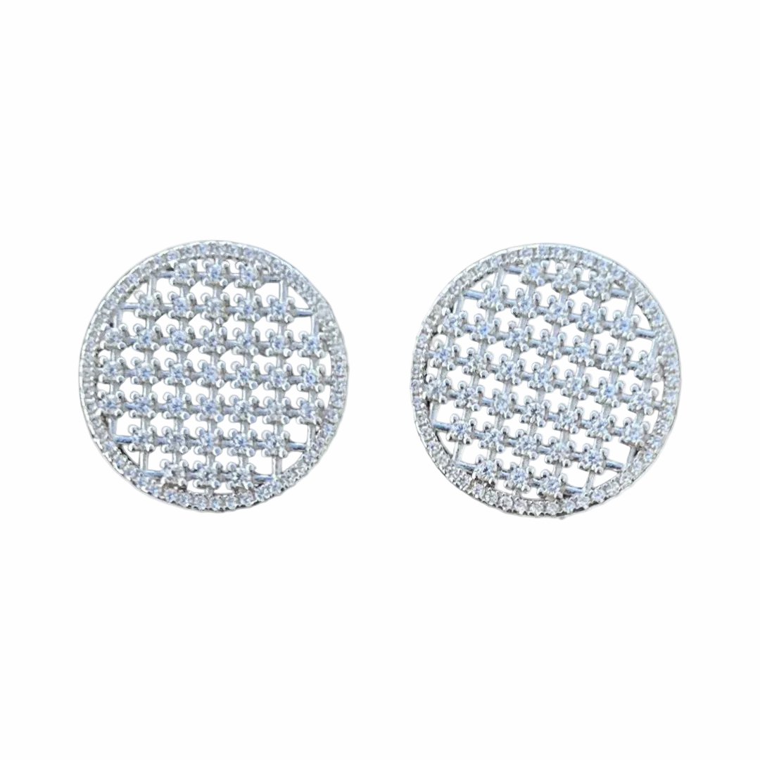 Oversized Silver Jules Stud