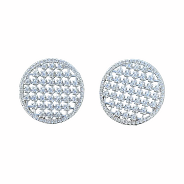 Oversized Silver Jules Stud