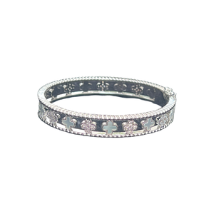 Clover Bangle Silver