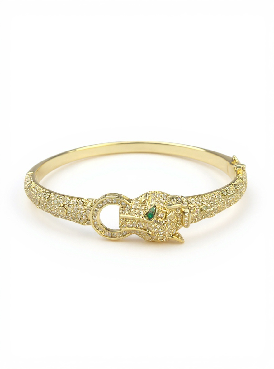 The Golden Panther Bangle