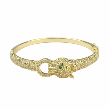The Golden Panther Bangle