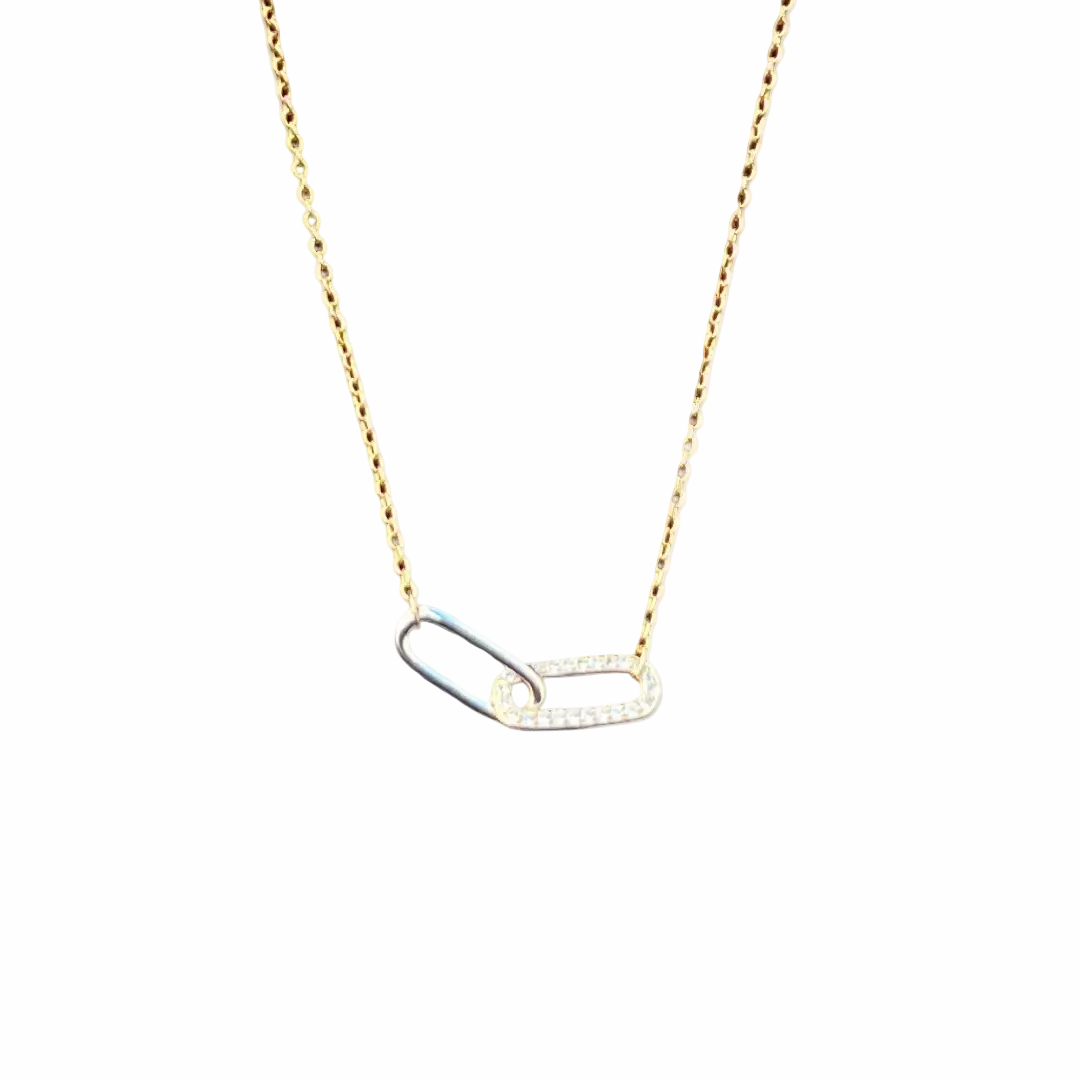 Two Tone Link Necklace
