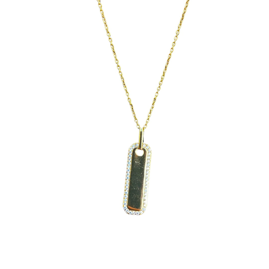 Gold Tag Pendant