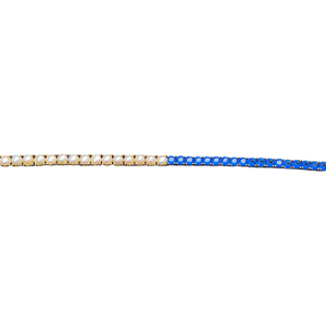 Sapphire Pearl Tennis Bracelet