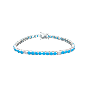 Aqua Tennis Bracelet