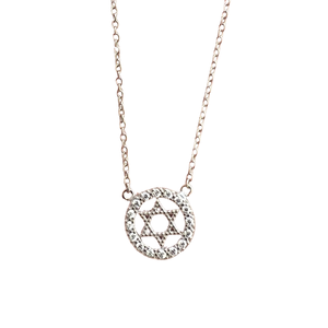 Dainty Magen David Silver Necklace