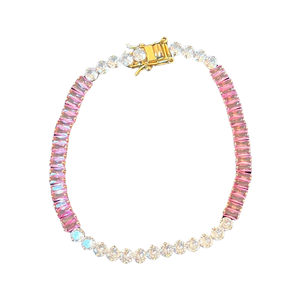 Pink Baguette Bracelet