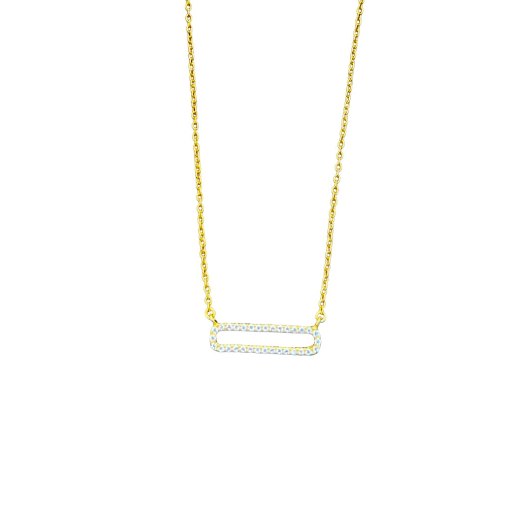 Oval Diamond Necklace