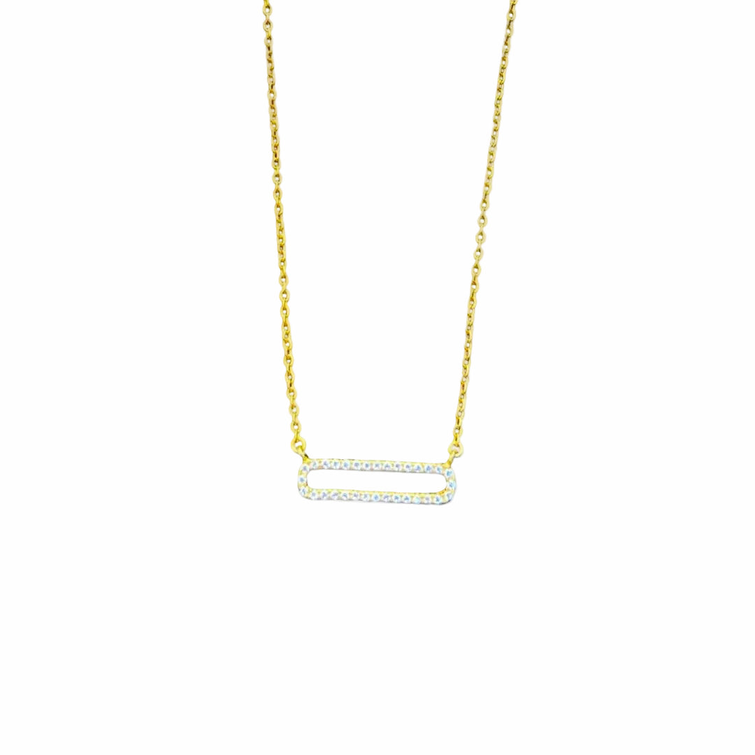 Oval Diamond Necklace