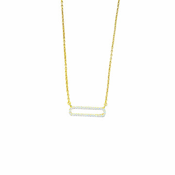 Oval Diamond Necklace