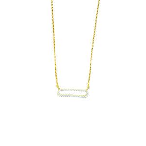 Oval Diamond Necklace