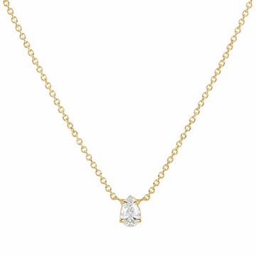 Teardrop Solitaire Necklace