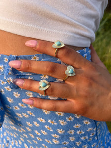 TURQUOISE HEART RING